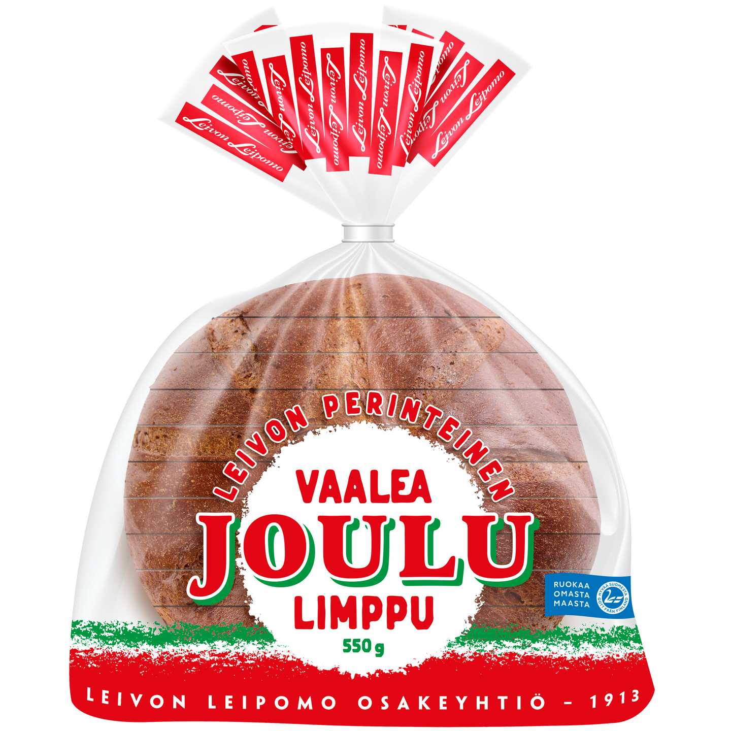 Leivon Perinteinen Vaalea Joululimppu viipaloitu 550g