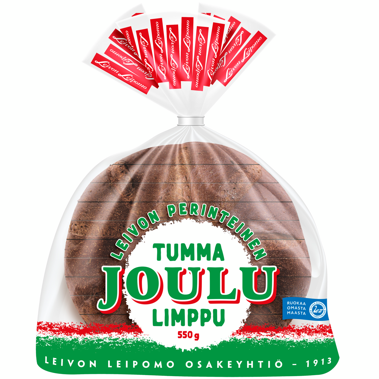 Leivon Perinteinen Tumma Joululimppu viipaloitu 550g