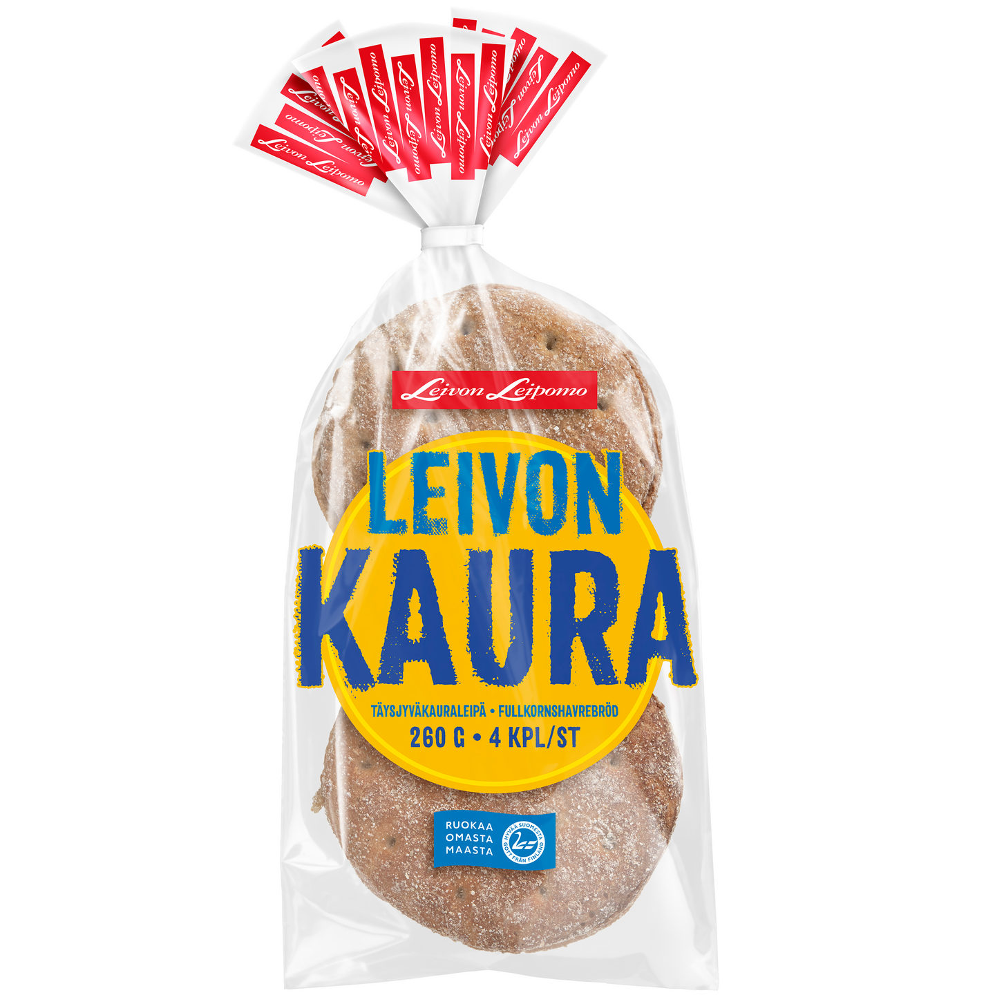 Leivon Leipomo LEIVON KAURA  4 kpl 260g täysjyväkauraleipä