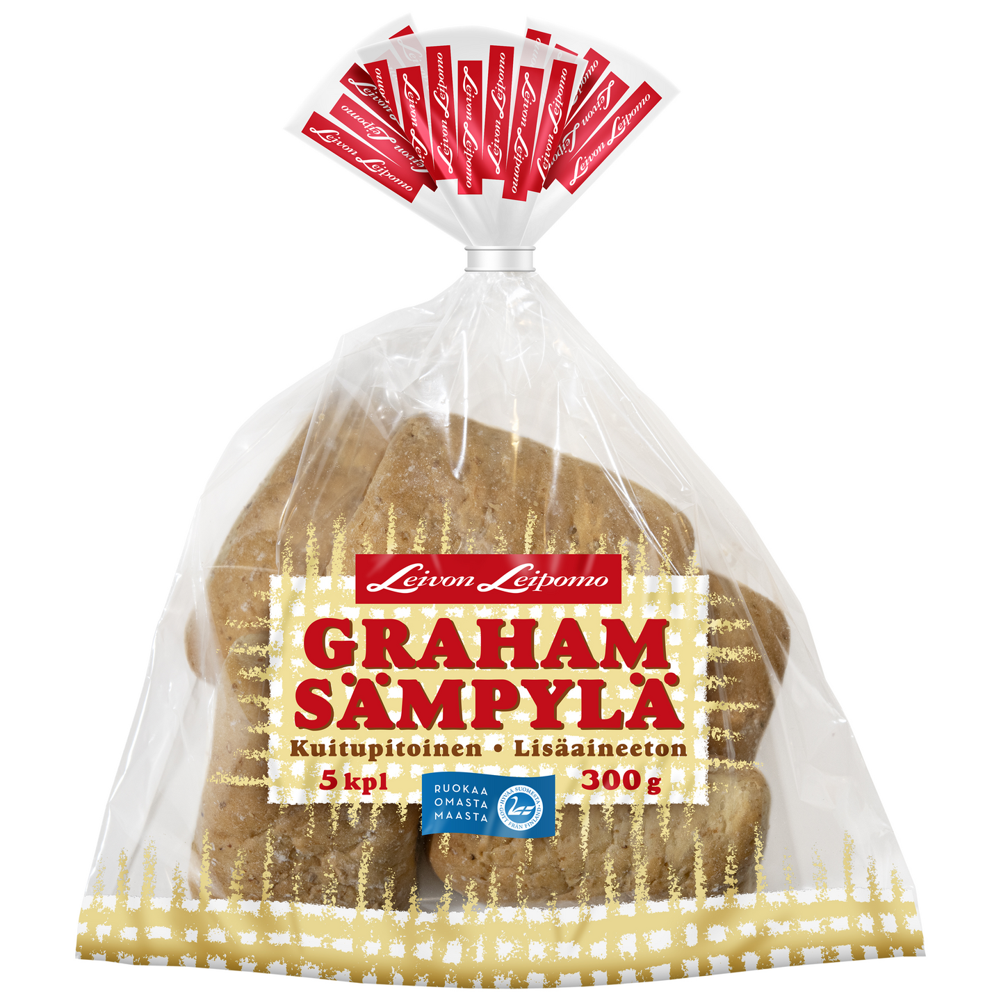 Leivon grahamsämpylä 5 kpl 300g