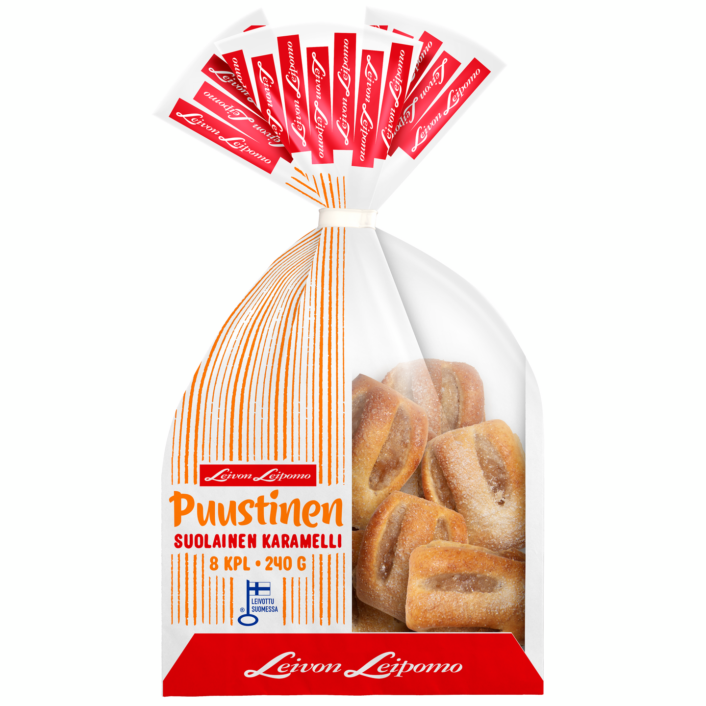 Leivon Leipomo Puustinen 8 kpl 240g täytepulla