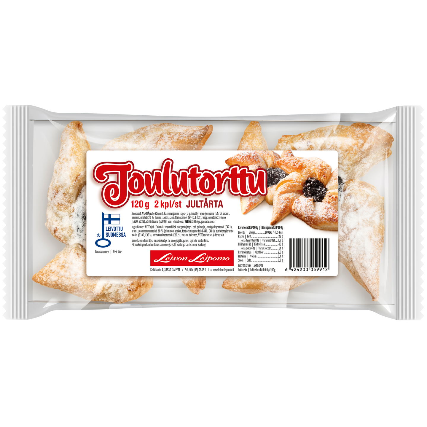 Leivon Joulutorttu 2 kpl 120g