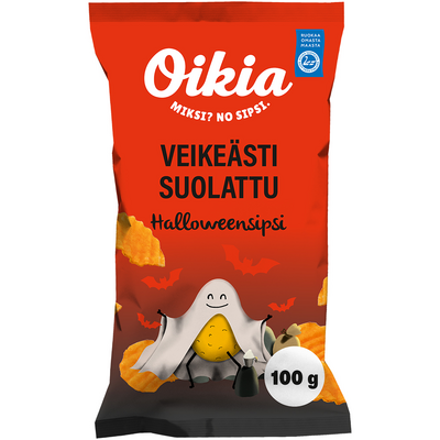Oikia Halloweensipsi 100g veikeästi suolattu
