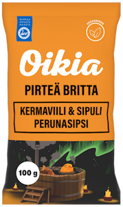 Oikia Pirteä Britta kermaviili sipuli perunalastu100g