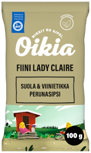 Oikia Fiini Claire suola viinietikka Perunalastut 100g