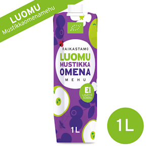 Raikastamo Mustikka-Omena 1l luomu