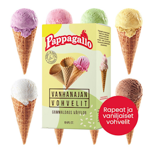 Pappagallo jäätelövohveli 110g