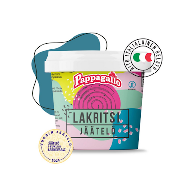 Pappagallo Lakritsajäätelö 0,5 l