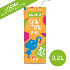 Raikastamo omenapäärynämehu 0,2l luomu