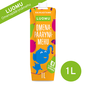 Raikastamo omena-päärynämehu 1l luomu