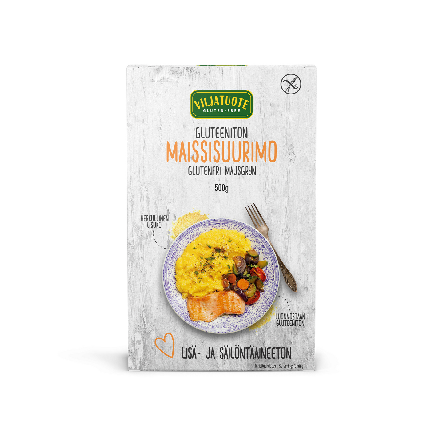 Viljatuote Maissisuurimo 500g gluteeniton