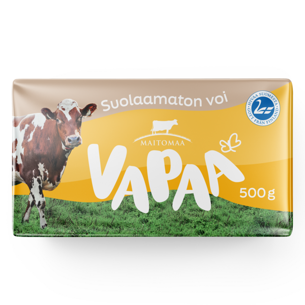 Maitomaa VAPAA Suolaamaton voi 500 g