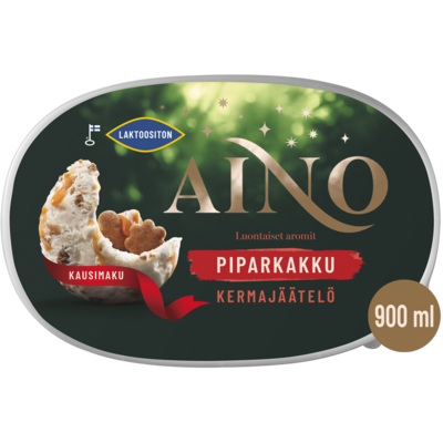 Aino Piparkakku kermajäätelö 0,9L laktoositon