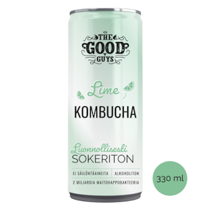 The Good Guys Kombucha Lime sokton 0,33l