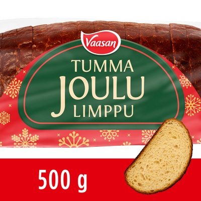 Vaasan Tumma Joululimppu viipaloitu 500g