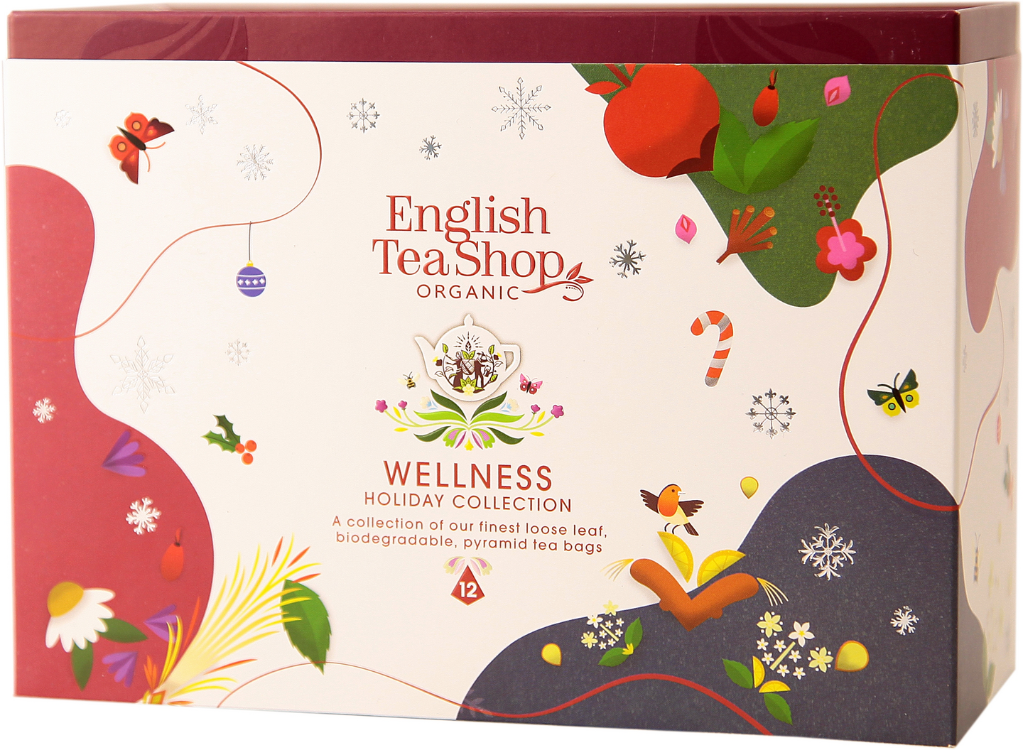 English Tea Shop Holiday Wellness Teelajitelma 12pss 24g Luomu