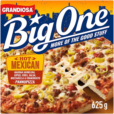 Grandiosa pizza Big One Hot Mexican 625g pakaste