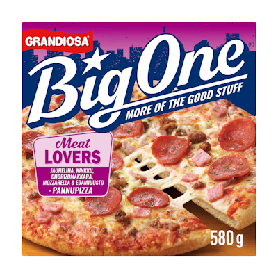 Grandiosa pizza Big One Meat lovers 580g pakaste