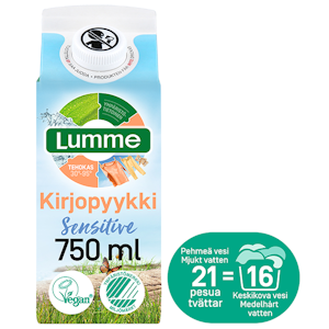 Lumme hajusteeton kirjopyykinpesuneste 750ml Sensitive