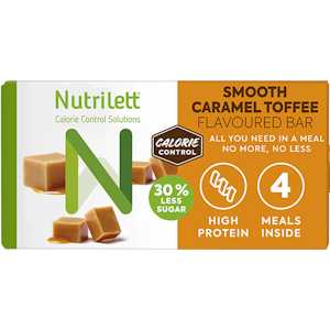 Nutrilett ateriankorvikepatukka 4x57g caramel toffee