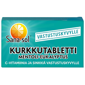 Sana-sol kurkkutabletti 16kpl 48g mentoli-eukalyptus