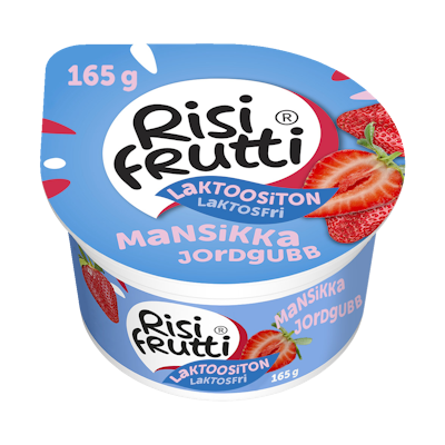 Risifrutti laktoositon mansikka riisivälipala 165g