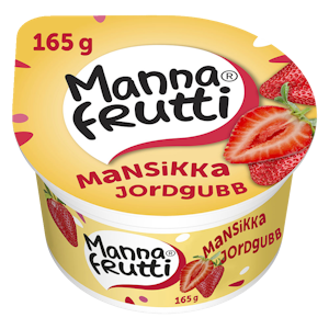 Mannafrutti mansikka mannavälipala 165g