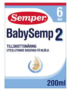 BabySemp2 vieroitusvalmiste maitopohjainen alkaen 6kk 200ml