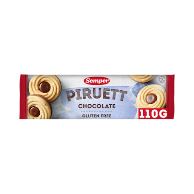 Semper Piruett suklaanmakuinen täytekeksi 110g gluteeniton