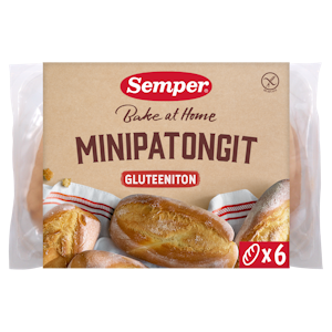 Semper Minipatongit 6kpl x 50g gluteeniton leipä