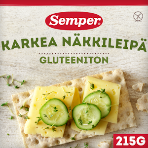 Semper Karkea näkkileipä 215g gluteeniton