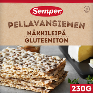 Semper Pellavansiemen näkkileipä 230g gluteeniton