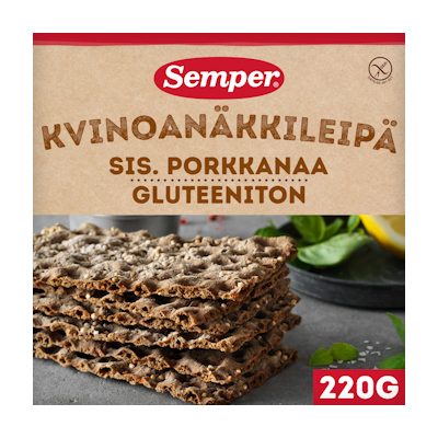 Semper 220g Kvinoanäkkileipä gluteeniton