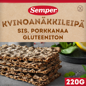 Semper 220g Kvinoanäkkileipä gluteeniton