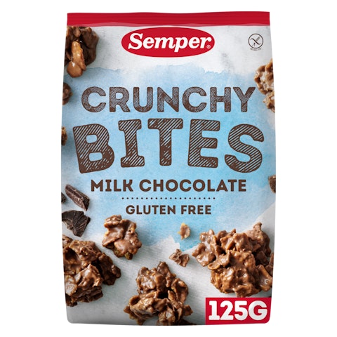 Semper Crunchy Bites 125g suklaa gluteeniton