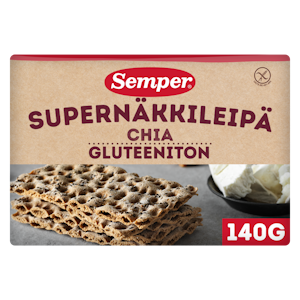 Semper supernäkkileipä 140g chia gluteeniton