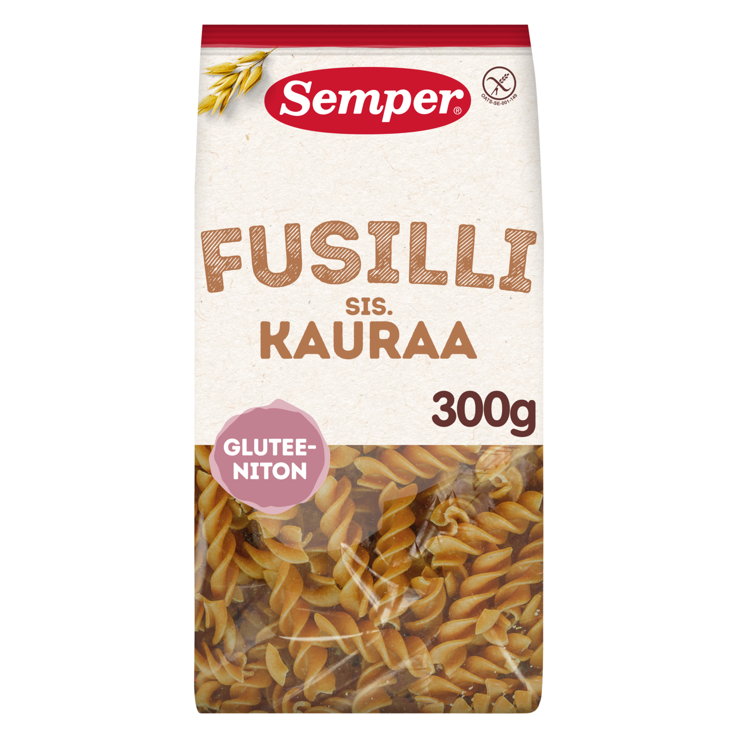 Semper Gluteeniton Fusilli sis. Kauraa 300g