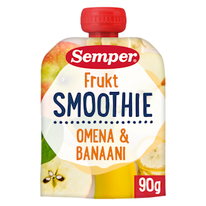 Semper Frukt Smoothie Omenaa ja baania 90g alkaen 6 kk lasten hedelmäsose