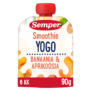 Semper smoothie 6kk 90g banaani-aprikoosi jogurtti