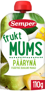 Semper Fruktmums 110g 6kk päärynä 1/4LAVA