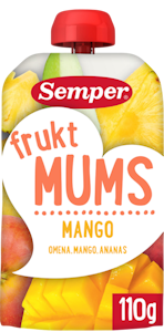 Semper Fruktmums 110g mango omena ananas 6kk