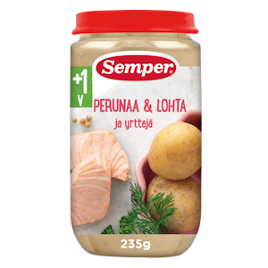 Semper Perunaa, lohta & yrttejä 235g 1v