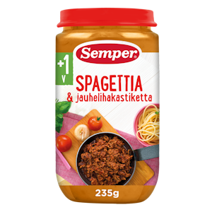 Semper Spagettia & jauhelihakastiketta 235g 1v