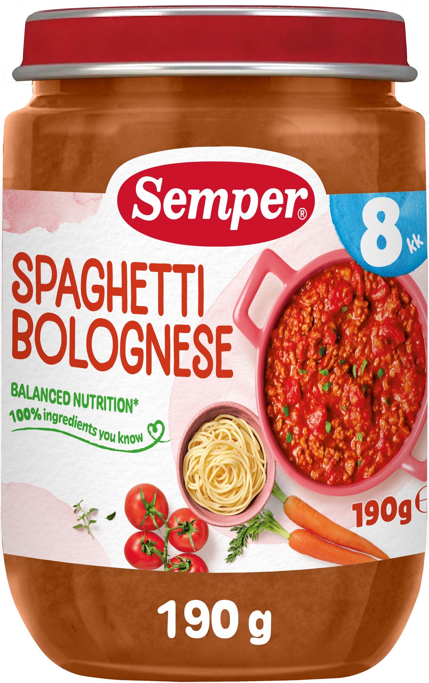 Semper Spagettia Bolognese 190g alkaen 8kk