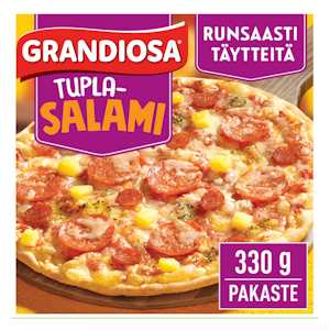 Grandiosa pizza Tuplasalami 330g kiviuunipizza pakaste