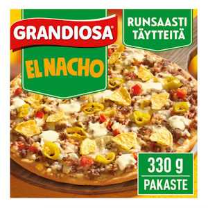 Grandiosa pizza El Nacho 330g kiviuunipizza pakaste