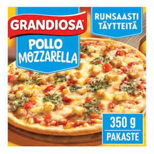 Grandiosa pizza Pollo Mozzarella 350g kiviuunipizza 350g pakaste