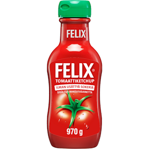 Felix Ketchup ilman lisättyä sokeria 970g