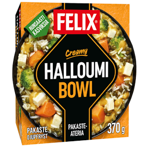 Felix creamy halloumi bowl pakasteateria 370g