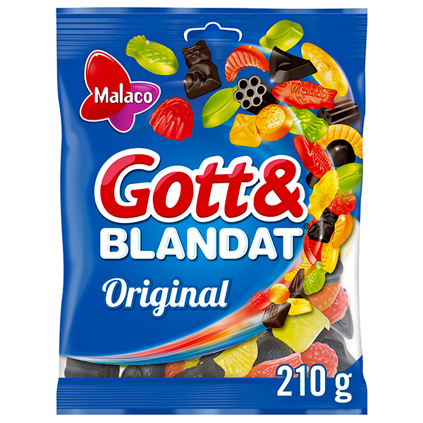 Gott och Blandat original 210g makeissekoitus